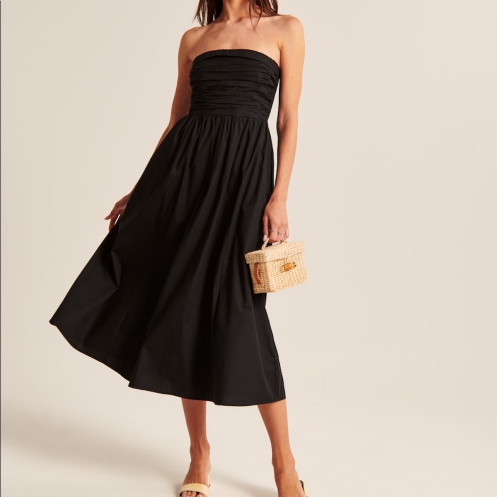Poplin Midi Dress